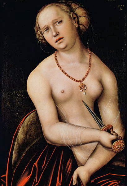 multipleinsertions:  Lucretia, Lucas Cranach the Elder, 1538
