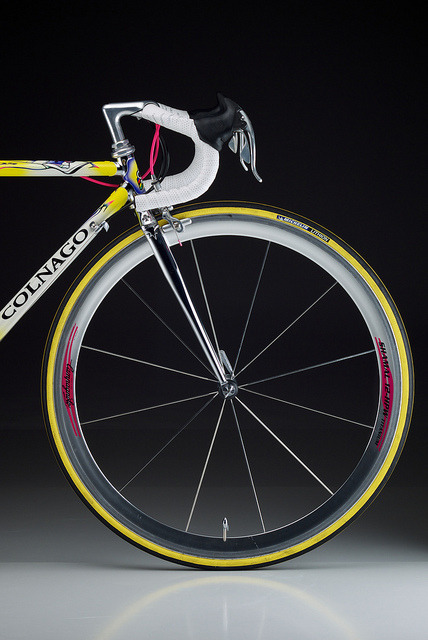 mobiuscycle:  Shamal Kicks for Colnago on Flickr. Frontal.