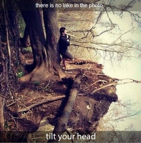srsfunny:  You see a lake? Better look twice…http://srsfunny.tumblr.com/  KEWL