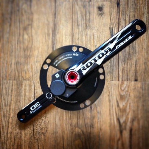 For those @rotorbike junkies. Power meters fully integrated into machined cranks and q-rings with al