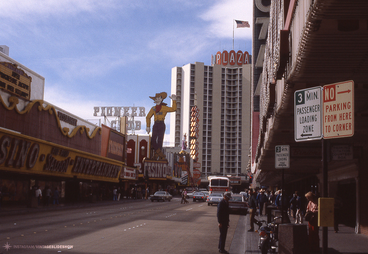 vintagelasvegas: Downtown Vegas, February 1980 Slide scans by Vintage Slideshow