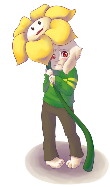 deijiidraws:  smol asriel. keep him safe.  