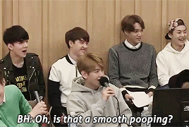 jonginssoo: EXO talking about… poop