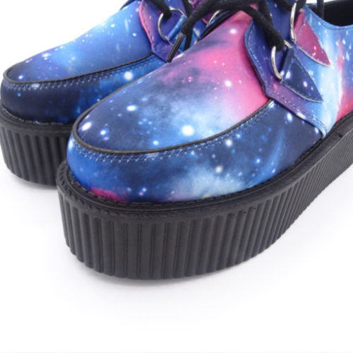 curatepop:Harajuku Style Galaxy Platform Shoes - From The Galaxy is Your Oyster. Use code CURATEBLR 