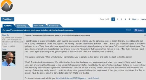 sneakyfeets:  buublack:  thefeelofavideogame: FICTION IS REALITY!! comes to NeoGAF   I read this like 3 times I can’t figure out what he’s trying to argue 