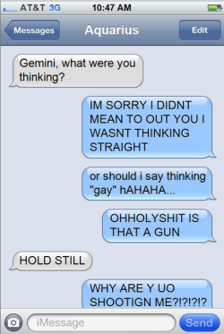 the-brodiac:  Gemini learns a valuable lesson.