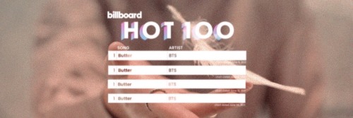 BTS Billboard Hot100 Headers