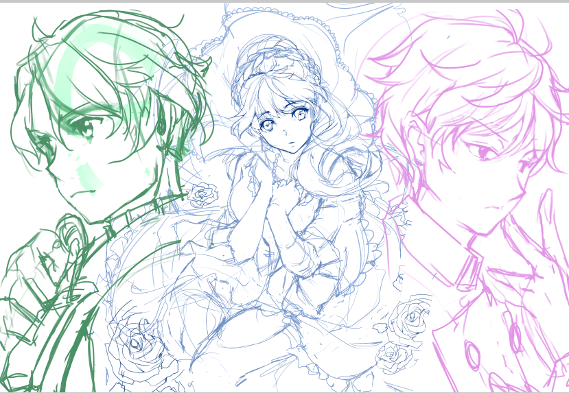 lu-cid-sky:  WIP Shots of my Heavens Fall - A/Z Piece!CLIP and PSCS6 per usual. Lets