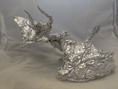 thefoilguy:Diablos from Monster Hunter - Aluminum Foil Sculpture