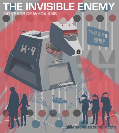 50yearsofwhovians:093 THE INVISIBLE ENEMY by Bob Baker and Dave MartinIllustrated by gillianschwabSE