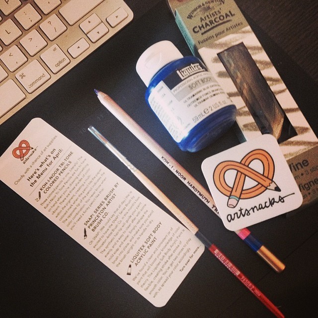 starline:
“ Got my first @artsnacks box today. Can’t wait to try these out. #artsnacks
”
ArtSnacks is like a magazine subscription but instead of a magazine you get 4 or 5 different art products to try out.
Learn more about ArtSnacks here.