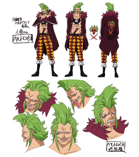 One Piece Archive Dressrosa Character Sheet Bartolomeo Released To