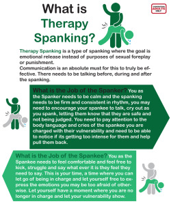 arkhamsmaddness:  As it seemed I was getting a lot of questions on Therapy Spankings I decided for this to be my next Info-graph for Stick-Dom,What is most important for Therapy spanking is the trust between the two, I tried to cover  just the basics