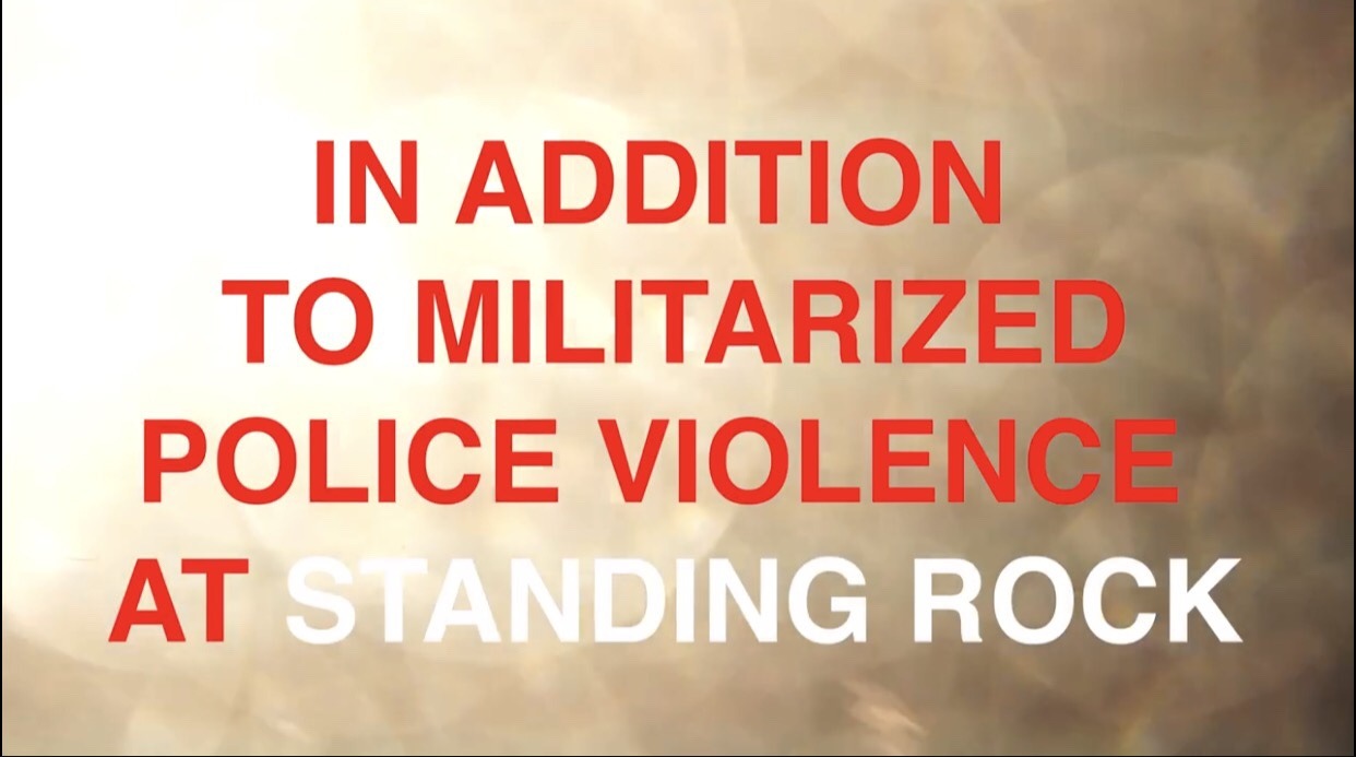 thepryncess:  There are militarized police, along with dapl personnel, who are terrorizing