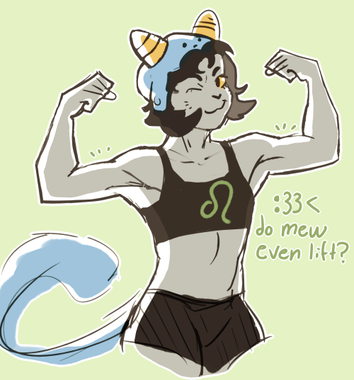 xaienarts:buff nepeta is the headcanon i will die for and yet this is the first time ive drawn it… l