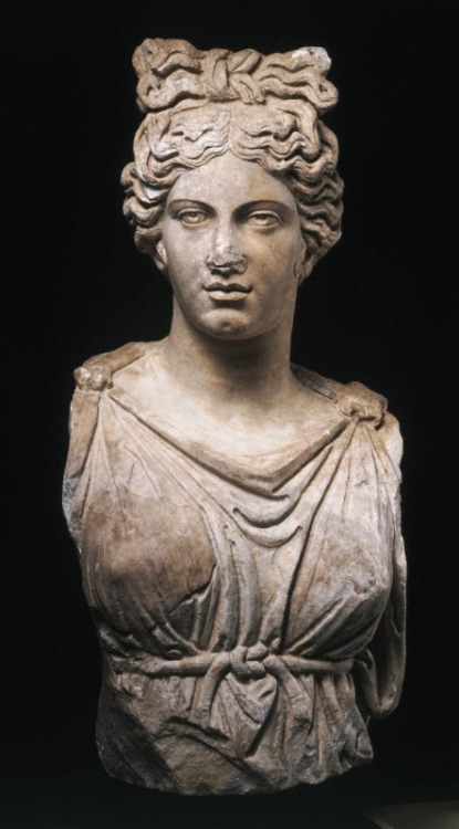 theancientwayoflife:~Colossal bust of a goddess or personification.Date: ca. 160–190 A.D.Medium: Whi