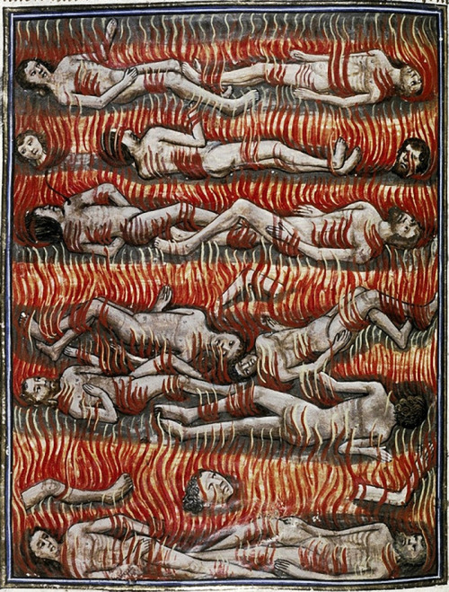 lunasabatica:Damned in HellFrom French Illustrated Manuscript, 15th century.