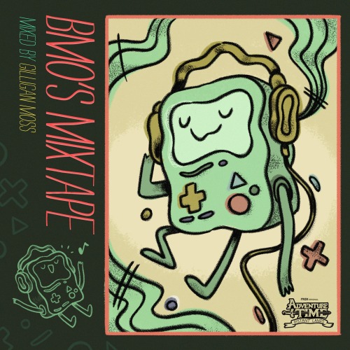 Adventure Time: Distant Lands - BMO’s Mixtape cover artwork designed and painted