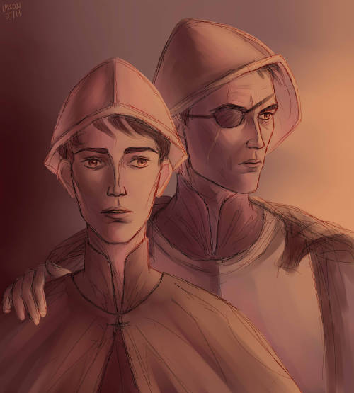 I finished reading Night Watch a few days ago (technically the day I posted the Sybil/Sam painting b