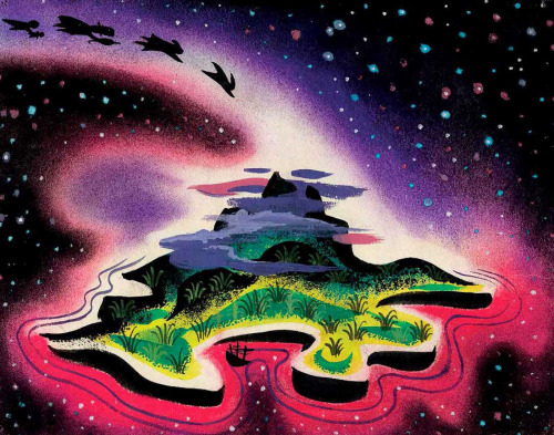 Concept Art For Peter Pan (1953) By Mary Blair