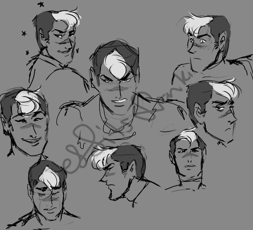 uneballe-unmort:Practiced some super quick expressions for a warmup and had to use Shiro because. I 