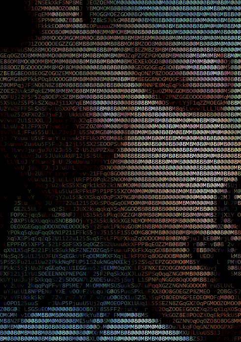 cunninglinguistic:  Wow, I loved working with these pictures.  This is an ascii