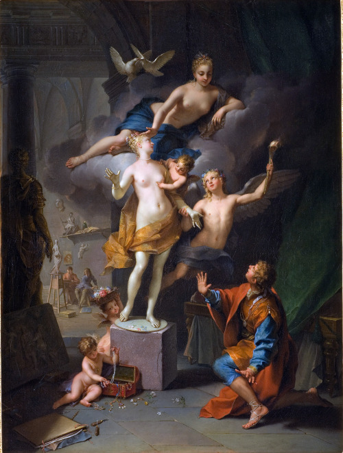 museedart:Jean Raoux, Pygmalion amourex de sa statue, 1717, oil on canvas, Musée Fabre, Montp