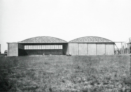 Hangars at the naval aviation base Karouba, near Bizerte in Tunisia, 1931