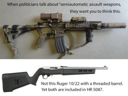 cerebralzero:  onlygunsandmoney: If you read the bill, you will find it covers damn near every single semi-auto firearm with few exceptions. Jerry Miculek’s Mossberg 930 JM shotgun - covered due to it magazine. Glock 17 - covered because of the full-auto