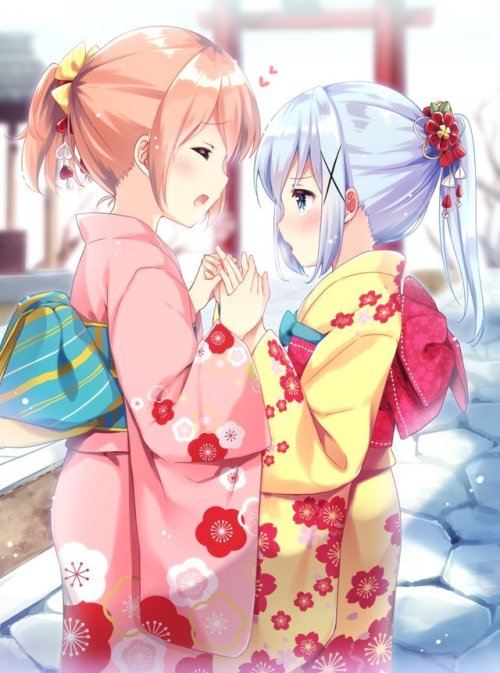 ✧･ﾟ: *✧ Winter Kimono’s ✧ *:･ﾟ✧♡ Characters ♡ : Cocoa Hoto ♥ Chino Kafuu♢ Anime ♢ : Goc