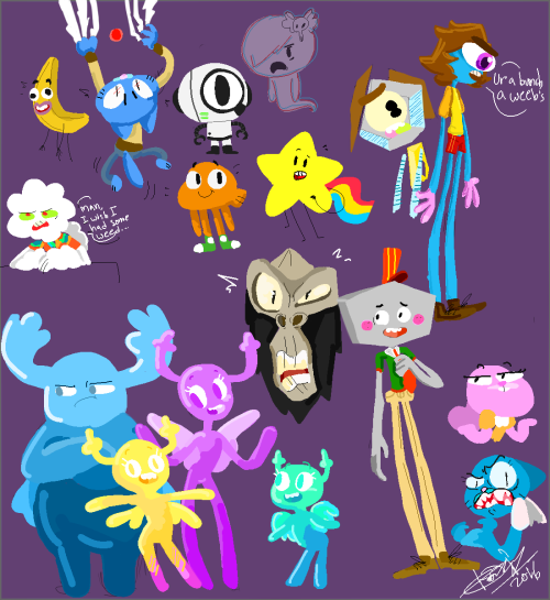 artblogofcreeate: A gumball post o doodles!!