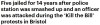 wehavecomeforyourprivateschools:notsoterriblymisanthropic:wehavecomeforyourprivateschools:Brandon Lloyd was jailed for three years and 11 months for pushing and kicking police shields, kicking an officer and kicking the windows of the police station.Kain