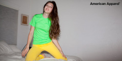 americanapparel:  Alexandra, lounging in