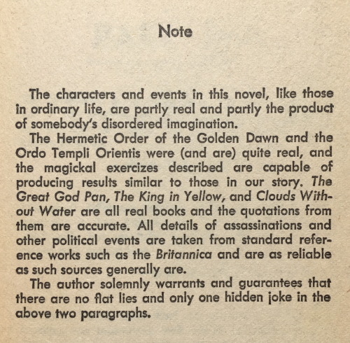 noise-vs-signal:  “Masks of the Illuminati” by Robert Anton Wilson (1981). Features a ho