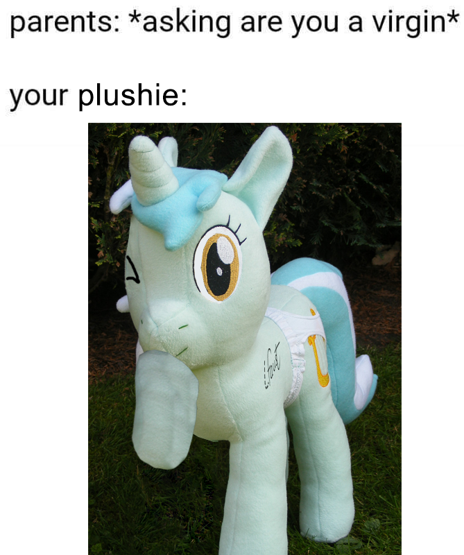 my little pony plush with hole
