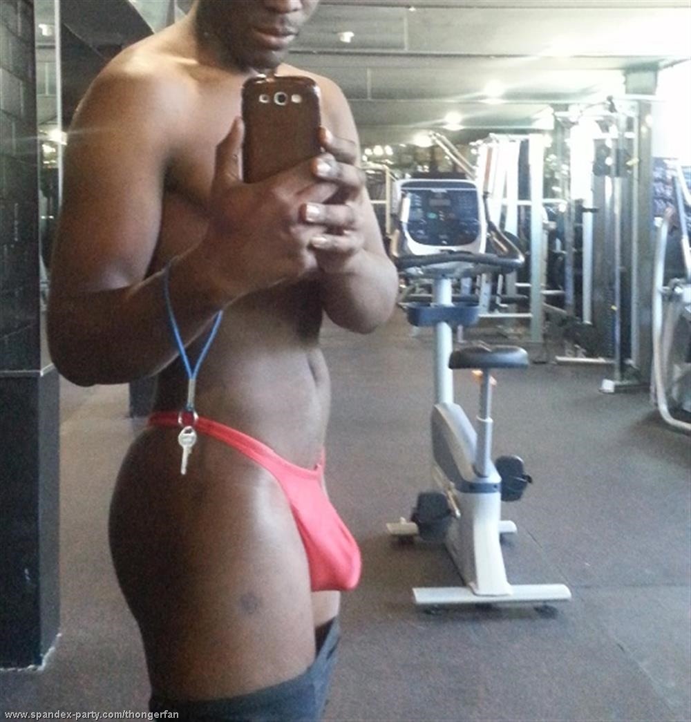 manthongsnstrings:  thongerdude:  Thong workout at gym! Best part about working out