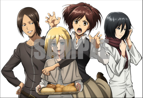 snkmerchandise: News: Shingeki no Kyojin Season 2 DVD/Blu-Ray Volumes 1 & 2 Original Release Date: June 21st, 2017Retail Price: 21,384 Yen per volume WIT Studio has announced the first details on the upcoming SnK season 2 DVD/Blu-Ray discs! Besides