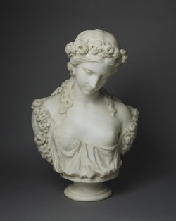 statue-porn:  || Bust of Nymph, Charles Henri