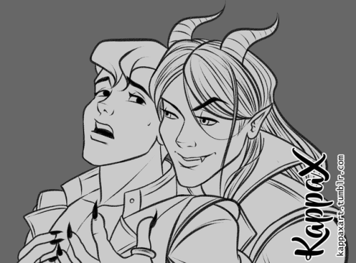 Yes ! I am currently working on a new comic with this featured couple. Here’s a WIP of the cov