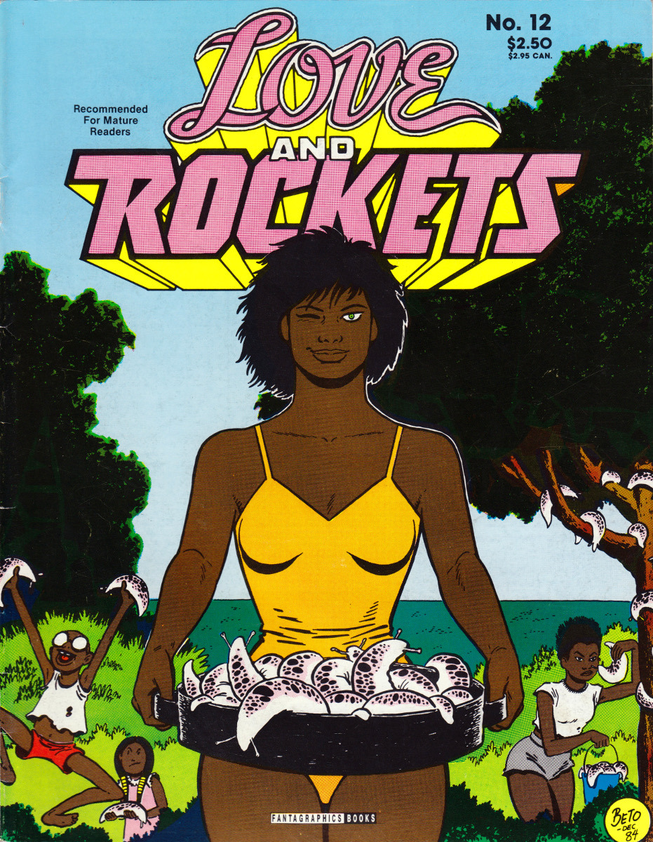 Love and Rockets No. 12 (Fantagraphics, 1985). Cover art by Gilbert Hernandez.From