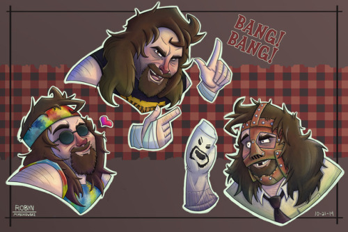 Three Faces of Foley(another old gift for @charliehaas-haas-of-pain :3)