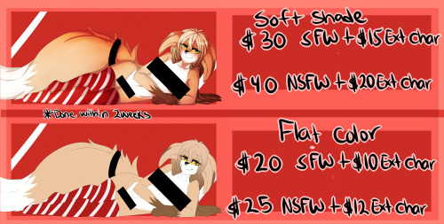 twitter.com/SixCorrupted New commission price list.  -Ych&rsquo;s will be one 
