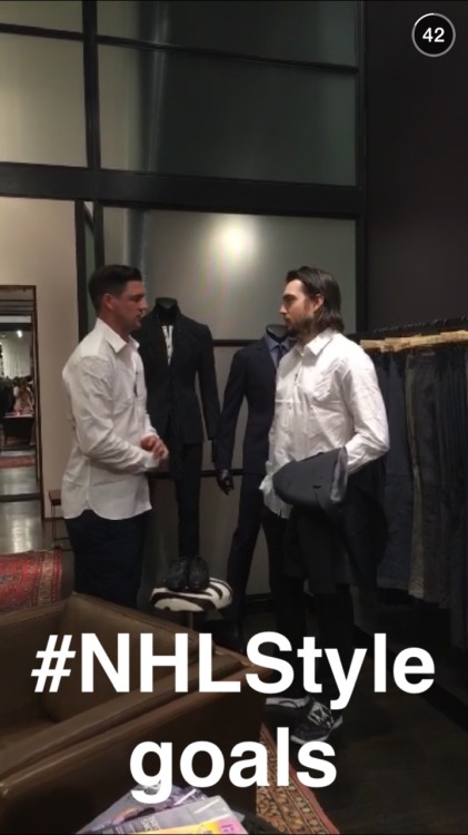 leaderslead-thatsjamiebenn:Taken from the NHL SnapchatAnd as for the last one…me too, NHL, me too.