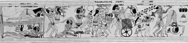 ancient-egypts-secrets:The Turin Erotic Papyrus is an ancient Egyptian papyrus