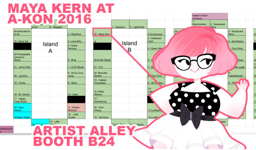 hi, all! i’ll be at A-Kon, in Dallas, Texas this weekend at artist alley booth B-24! i’ll have a TON