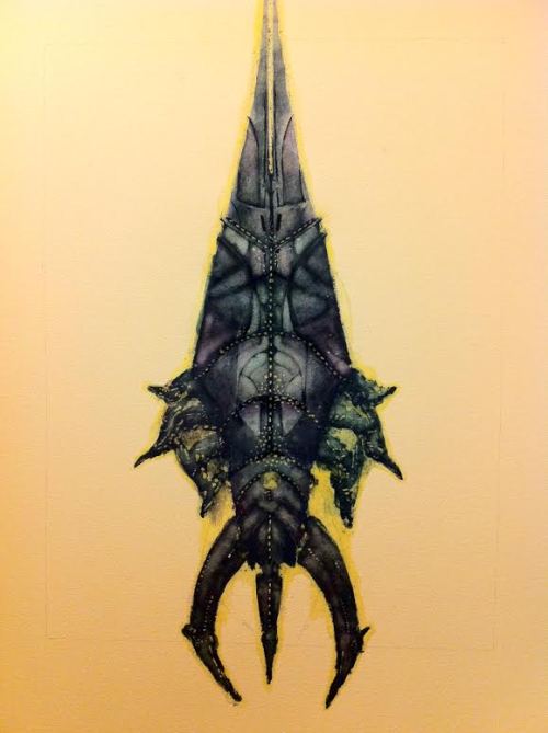 The first few WIP shots of my upcoming Sovereign poster! I’ve had an increible time with maski