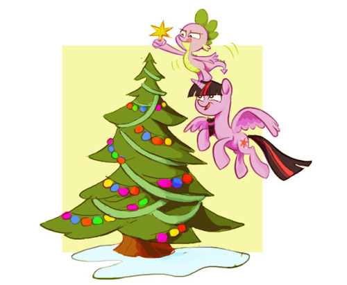 nuksponyart: People are already starting to prepare for chri Heartswarming Eve Figured Twi