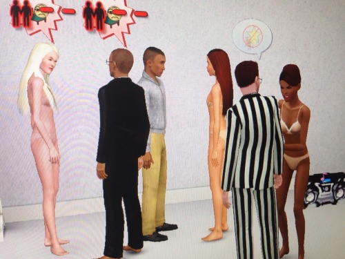 gdmw: gdmw: we made blurred lines on the sims they actually hate each other