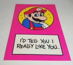 retrogamingblog:  Vintage Super Mario Bros Card from 1989