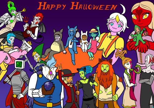 heyo-im-n:Day 31: Free SpaceWoohoo! It’s Halloween! \(≧∇≦)/  It’s also the last day of spooktober wh